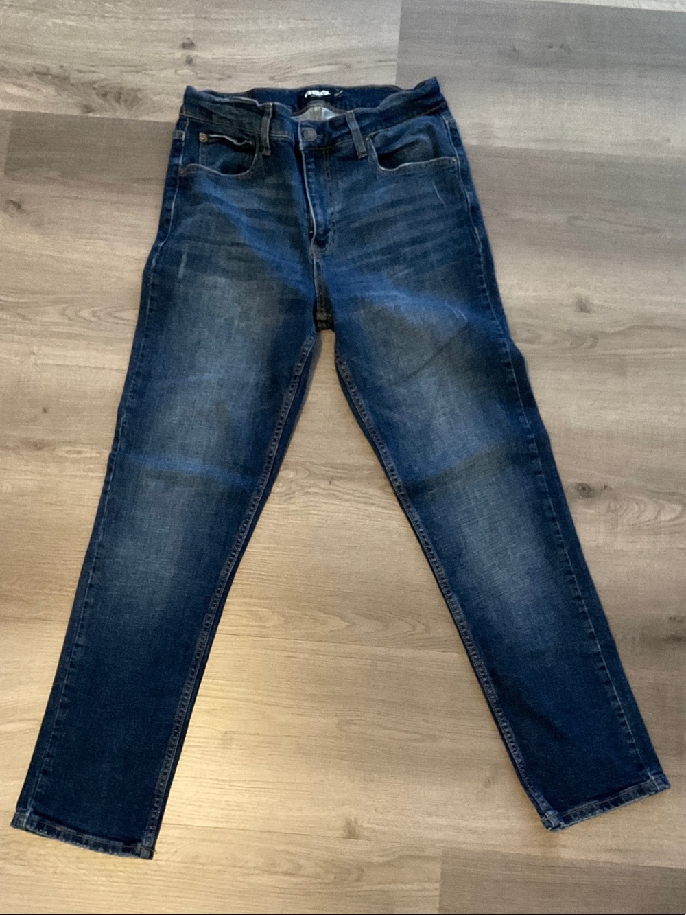RSQ Men's Dark Indigo Slim Straight Jeans
